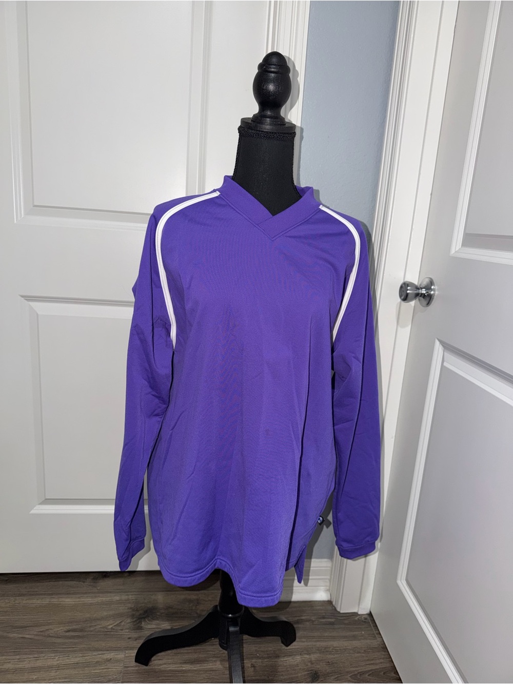 Holloway Purple Athletic Top with White trim size large